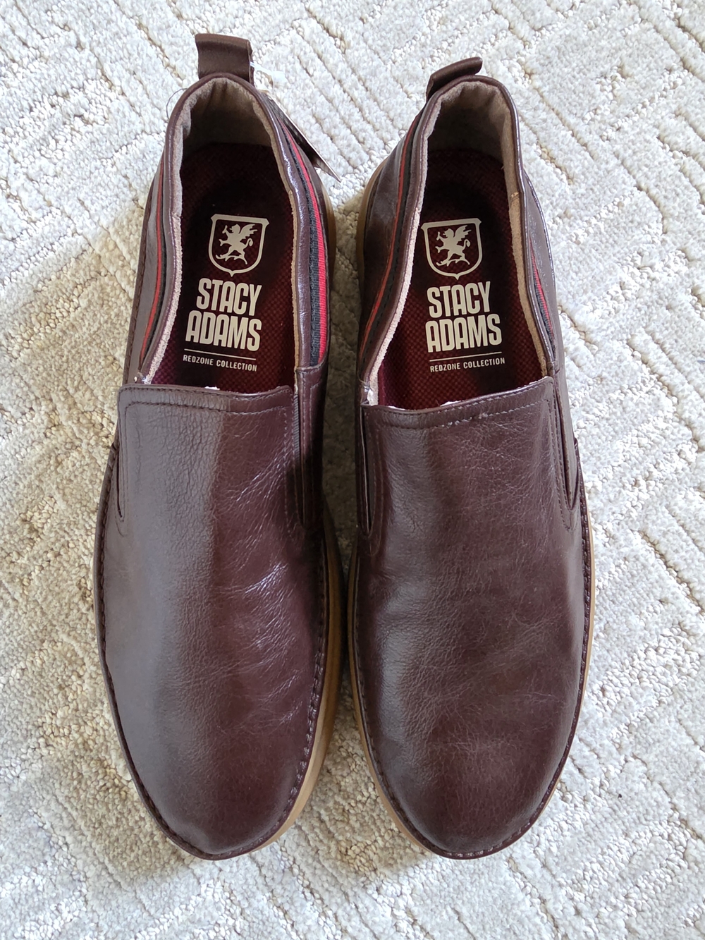 Stacy Adams Men’s Slip-On Dress Shoes — Burgundy